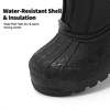 image:imageDREAM PAIRS Boys Girls Waterproof Winter Snow Boots for LittleBig KidsBlack