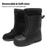image:imageDREAM PAIRS Boys Girls Waterproof Winter Snow Boots for LittleBig KidsBlack