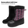 image:imageDREAM PAIRS Boys Girls Waterproof Winter Snow Boots for LittleBig KidsBlackPink
