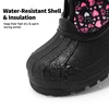 image:imageDREAM PAIRS Boys Girls Waterproof Winter Snow Boots for LittleBig KidsBlackPink