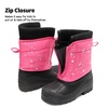 image:imageDREAM PAIRS Boys Girls Waterproof Winter Snow Boots for LittleBig KidsFuchsiaMulti