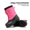 image:imageDREAM PAIRS Boys Girls Waterproof Winter Snow Boots for LittleBig KidsFuchsiaMulti