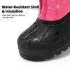 image:imageDREAM PAIRS Boys Girls Waterproof Winter Snow Boots for LittleBig KidsFuchsiaMulti