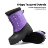 image:imageDREAM PAIRS Boys Girls Waterproof Winter Snow Boots for LittleBig KidsPurpleMulti