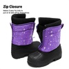 image:imageDREAM PAIRS Boys Girls Waterproof Winter Snow Boots for LittleBig KidsPurpleMulti
