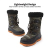 image:imageDREAM PAIRS Boys Snow Boots Camouflage Slip Resistant Faux Fur Lined Winter Shoes for LittleBig KidCamoOrange