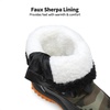 image:imageDREAM PAIRS Boys Snow Boots Camouflage Slip Resistant Faux Fur Lined Winter Shoes for LittleBig KidCamoOrange