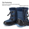 image:imageDREAM PAIRS Boys Snow Boots Camouflage Slip Resistant Faux Fur Lined Winter Shoes for LittleBig KidDark Blue