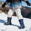 image:imageDREAM PAIRS Boys Snow Boots Camouflage Slip Resistant Faux Fur Lined Winter Shoes for LittleBig KidDark Blue