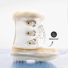 image:imageDREAM PAIRS Boys amp Girls Faux FurLined Winter Snow Boots for LittleBig KidsBeigeWhite