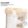 image:imageDREAM PAIRS Boys amp Girls Faux FurLined Winter Snow Boots for LittleBig KidsBeigeWhite