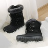 image:imageDREAM PAIRS Boys amp Girls Faux FurLined Winter Snow Boots for LittleBig KidsBlack
