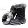 image:imageDREAM PAIRS Boys amp Girls Faux FurLined Winter Snow Boots for LittleBig KidsBlack