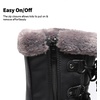 image:imageDREAM PAIRS Boys amp Girls Faux FurLined Winter Snow Boots for LittleBig KidsBlack