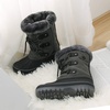 image:imageDREAM PAIRS Boys amp Girls Faux FurLined Winter Snow Boots for LittleBig KidsGrey