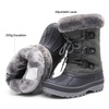 image:imageDREAM PAIRS Boys amp Girls Faux FurLined Winter Snow Boots for LittleBig KidsGrey