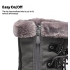 image:imageDREAM PAIRS Boys amp Girls Faux FurLined Winter Snow Boots for LittleBig KidsGrey