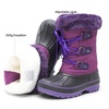 image:imageDREAM PAIRS Boys amp Girls Faux FurLined Winter Snow Boots for LittleBig KidsPurple
