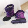 image:imageDREAM PAIRS Boys amp Girls Faux FurLined Winter Snow Boots for LittleBig KidsPurple