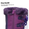 image:imageDREAM PAIRS Boys amp Girls Faux FurLined Winter Snow Boots for LittleBig KidsPurple