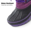 image:imageDREAM PAIRS Boys amp Girls Faux FurLined Winter Snow Boots for LittleBig KidsPurple