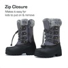 image:imageDREAM PAIRS Boys amp Girls Waterproof Winter Snow Boots for Little KidBig KidGrey