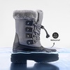 image:imageDREAM PAIRS Boys amp Girls Waterproof Winter Snow Boots for Little KidBig KidGrey