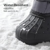 image:imageDREAM PAIRS Boys amp Girls Waterproof Winter Snow Boots for Little KidBig KidGrey