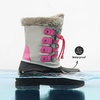image:imageDREAM PAIRS Boys amp Girls Waterproof Winter Snow Boots for Little KidBig KidGreyFuchsia