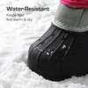 image:imageDREAM PAIRS Boys amp Girls Waterproof Winter Snow Boots for Little KidBig KidGreyFuchsia