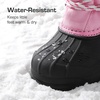 image:imageDREAM PAIRS Boys amp Girls Waterproof Winter Snow Boots for Little KidBig KidGreyPink