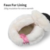 image:imageDREAM PAIRS Boys amp Girls Waterproof Winter Snow Boots for Little KidBig KidGreyPink