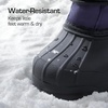 image:imageDREAM PAIRS Boys amp Girls Waterproof Winter Snow Boots for Little KidBig KidNavyFuchsia