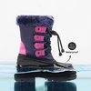 image:imageDREAM PAIRS Boys amp Girls Waterproof Winter Snow Boots for Little KidBig KidNavyFuchsia
