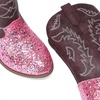 image:imageDREAM PAIRS Cowgirl Cowboy Western Boots Girls Mid Calf Riding Shoes Little KidBig KidPinkglitter