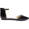 image:imageDREAM PAIRS Flapointed Womens Casual DOrsay Pointed Plain Ballet Comfort Soft Slip On Flats ShoesAnkleblackpu