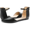 image:imageDREAM PAIRS Flapointed Womens Casual DOrsay Pointed Plain Ballet Comfort Soft Slip On Flats ShoesAnkleblackpu
