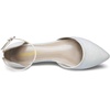 image:imageDREAM PAIRS Flapointed Womens Casual DOrsay Pointed Plain Ballet Comfort Soft Slip On Flats ShoesWhiteGlitter