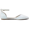 image:imageDREAM PAIRS Flapointed Womens Casual DOrsay Pointed Plain Ballet Comfort Soft Slip On Flats ShoesWhiteGlitter