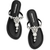 image:imageDREAM PAIRS Flip Flops for Women Dressy Rhinestone TStrap Thong Sandals for Summers Dress BeachBlack