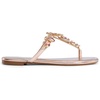 image:imageDREAM PAIRS Flip Flops for Women Dressy Rhinestone TStrap Thong Sandals for Summers Dress BeachChampagne