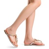 image:imageDREAM PAIRS Flip Flops for Women Dressy Rhinestone TStrap Thong Sandals for Summers Dress BeachChampagne
