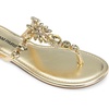 image:imageDREAM PAIRS Flip Flops for Women Dressy Rhinestone TStrap Thong Sandals for Summers Dress BeachGold
