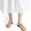 image:imageDREAM PAIRS Flip Flops for Women Dressy Rhinestone TStrap Thong Sandals for Summers Dress BeachNude