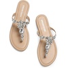 image:imageDREAM PAIRS Flip Flops for Women Dressy Rhinestone TStrap Thong Sandals for Summers Dress BeachNude