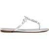 image:imageDREAM PAIRS Flip Flops for Women Dressy Rhinestone TStrap Thong Sandals for Summers Dress BeachSilver