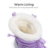 image:imageDREAM PAIRS Girls Boys Winter Snow Boots Slip Resistant Faux Fur Lined Windproof Warm SlipOn Boots for KidsPurple