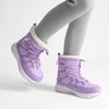 image:imageDREAM PAIRS Girls Boys Winter Snow Boots Slip Resistant Faux Fur Lined Windproof Warm SlipOn Boots for KidsPurple