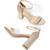 image:imageDREAM PAIRS Heels for Women Chunky Block Heel Open Toe Ankle Strap 35 Inch Heeled Sandals for Party Date WeddingGold