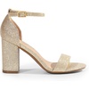image:imageDREAM PAIRS Heels for Women Chunky Block Heel Open Toe Ankle Strap 35 Inch Heeled Sandals for Party Date WeddingGold